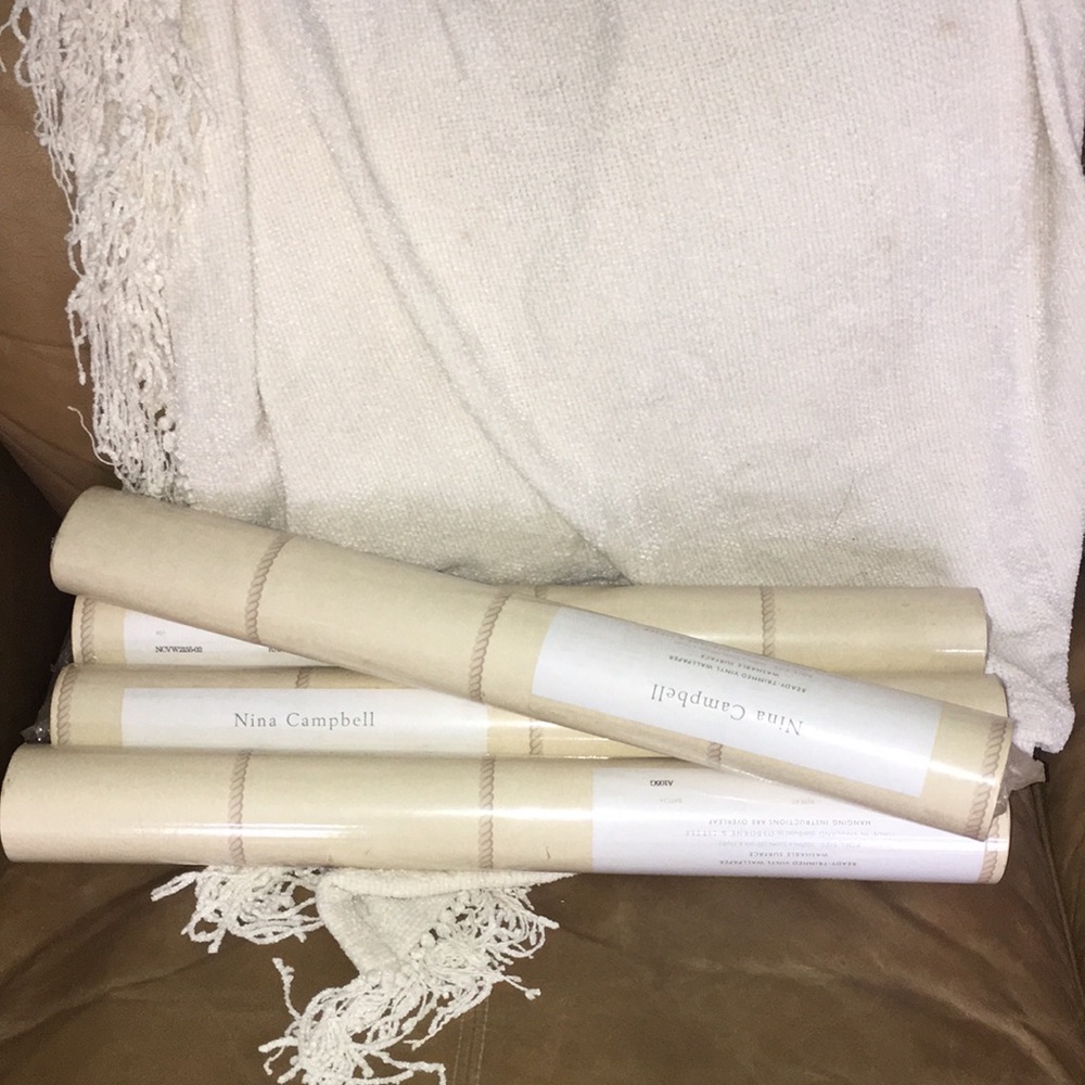 NINA CAMPBELL washable 4 WALLPAPER rolls NCVW2155-02